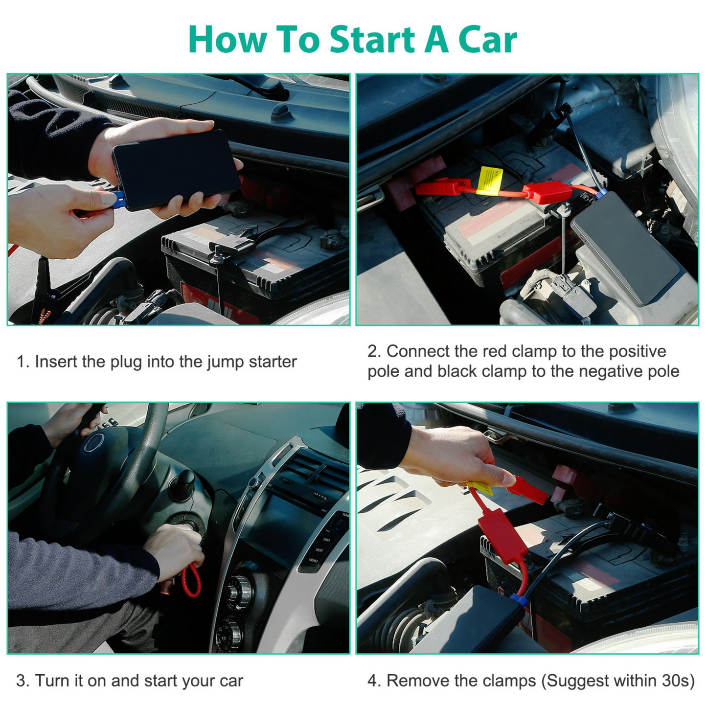 GBruno 12V Portable Car Jump Starter
