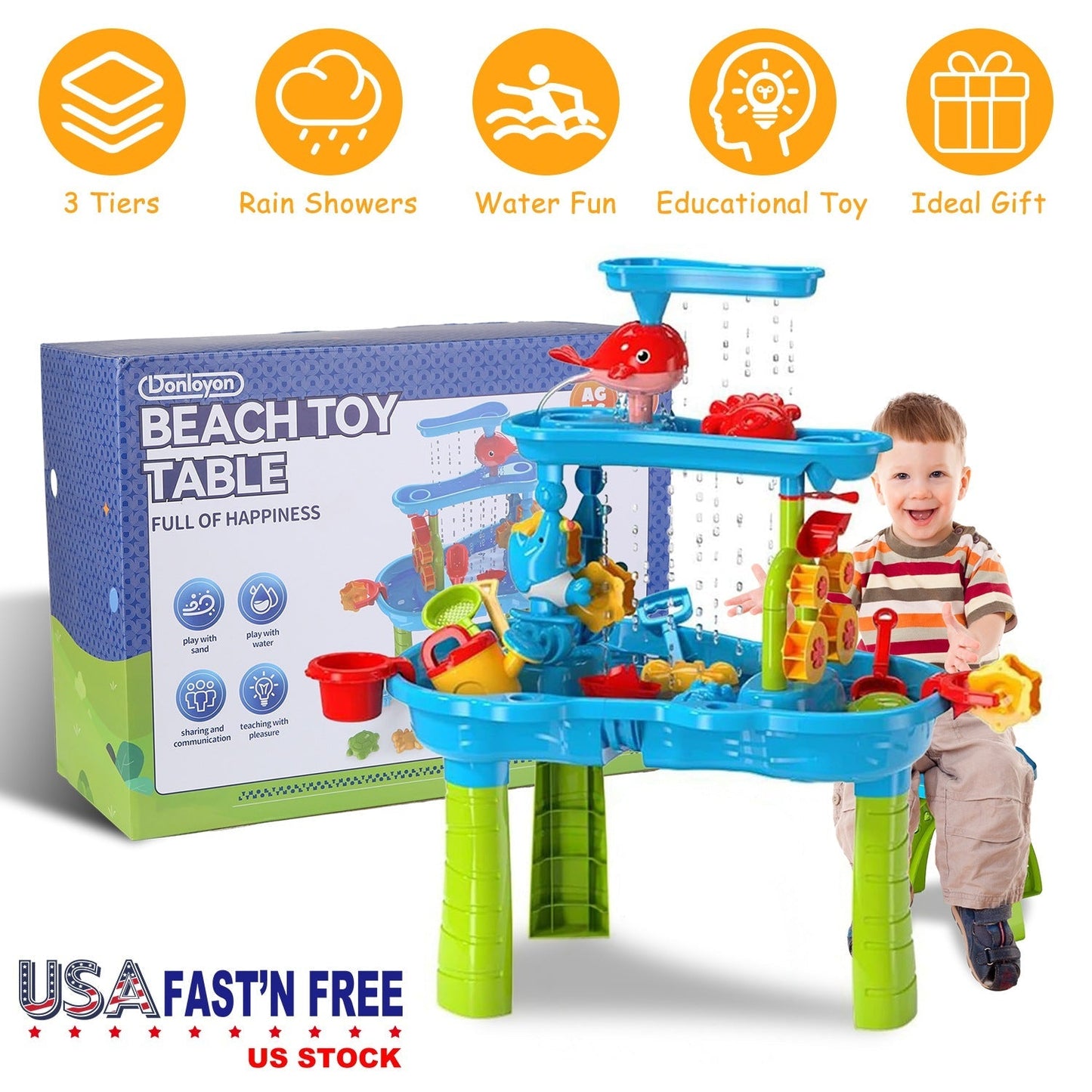 Table d'eau et de sable GBruno pour enfants