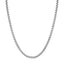 Collier en chaîne à maillons en argent sterling rhodié de 3,8 mm