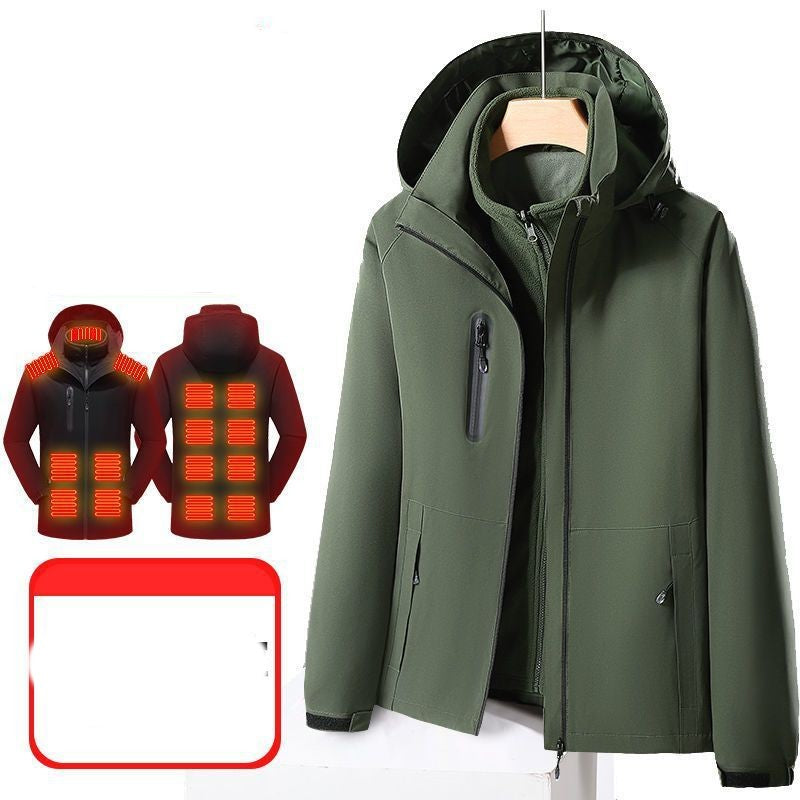 Smart Electric Heating Shell Jacket - Three-in-One