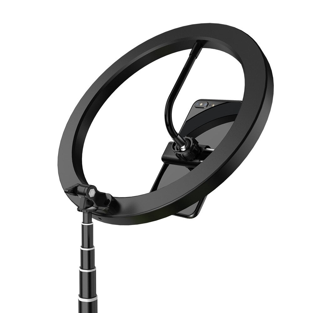 Anillo de luz LED plegable con soporte ajustable para fotografía