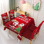 Festive Waterproof Tablecloth with Santa Claus Design