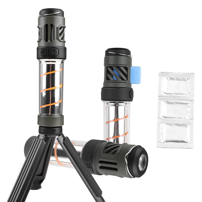 New LED mosquito repellent camping light outdoor lighting flashlight multifunctional camping light tripod camping light - Korvel