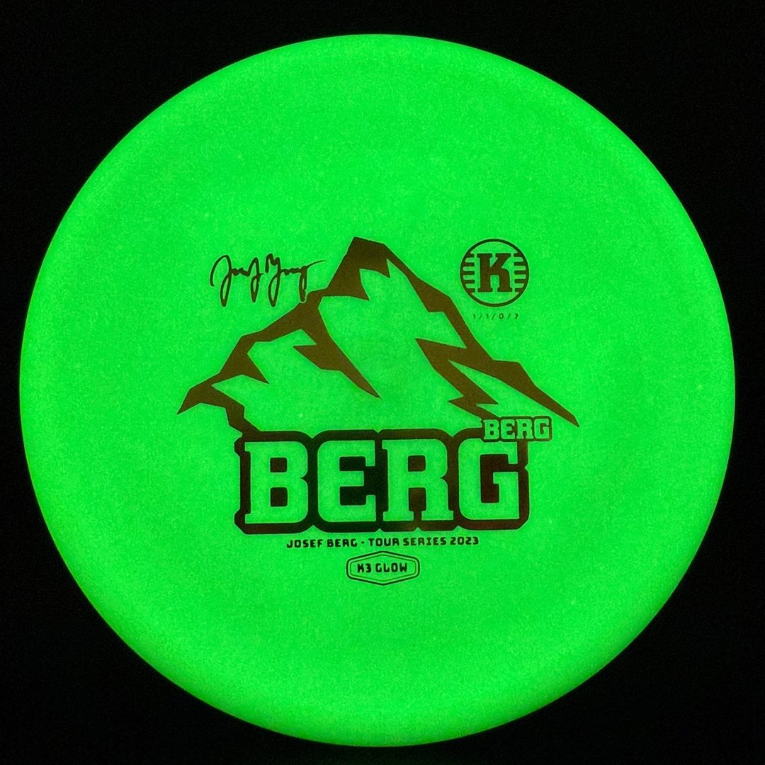 K3 Glow Berg - Josef Berg 2023 Tour Series Disc Golf Disc