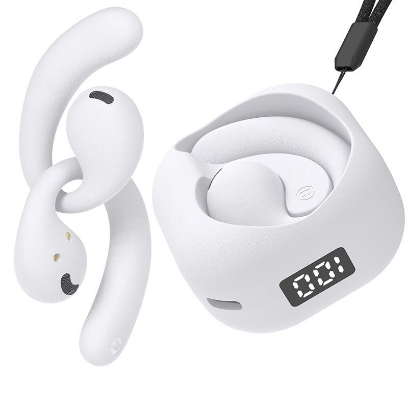 Frosted H8 Bluetooth Earphones with Ultra Long Battery Life OWS Non In Ear External Hanging Wireless Earphones - Korvel