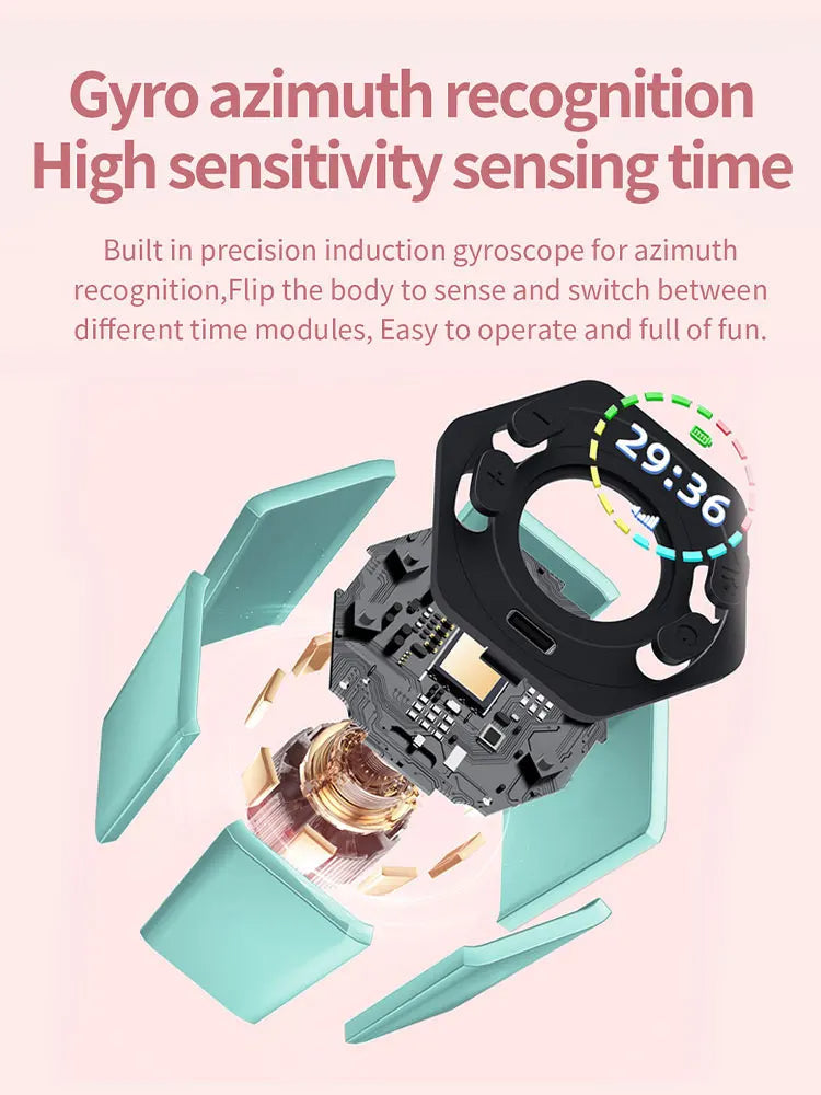Hexagon Digital Clock Timer Magnetic Cubes Timer Kitchen Hexagon Flip Timer for Studying Cooking Exercising Easy To Use Magnetic - Korvel