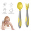 Spoon For Baby Utensils Set Auxiliary Food Silicone Gel Spoon Baby Learn To Eat Training Bendable Soft Spoon Children Tableware - Korvel