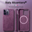 Italian Alcantara Case for iPhone 15 Pro Max Business Leather Phone Back Cover for iPhone 13 Pro Max Magnets - Korvel