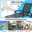 Aluminium Cast lounge chair 2pcs brown - Korvel