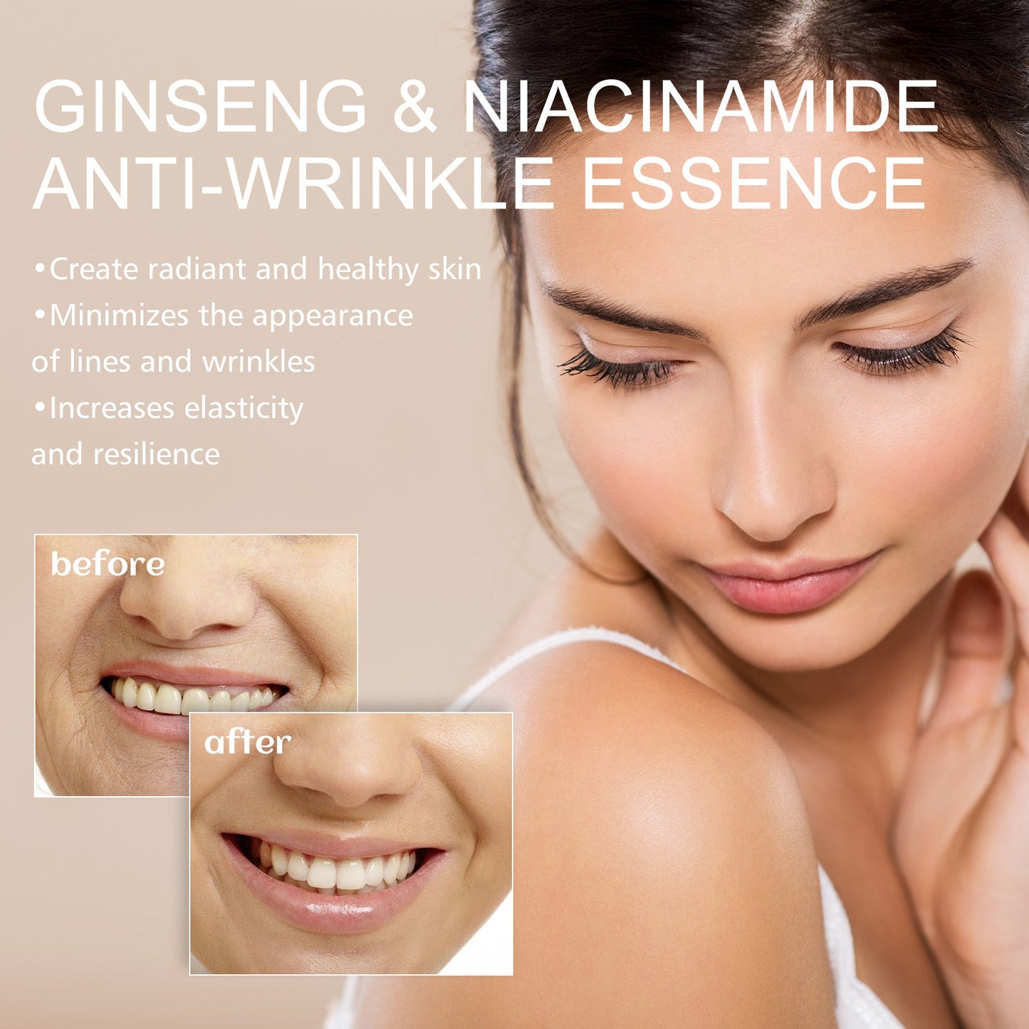 Esencia Facial de Ginseng para Hidratación y Humedad