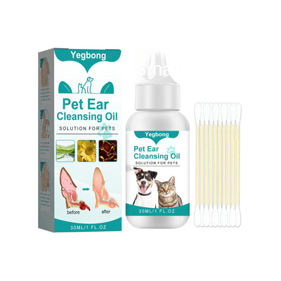 Premium Pet Ear Cleaning Oil for Cats and Dogs - 30ml