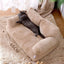 Luxury Plush Cat Bed Sofa for Small to Medium Pets