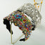 New Oversized Exaggerated Gypsophila Color Rhinestone Wide-Brimmed Headband Female Net Celebrity Fabric Personality Headwear - Korvel