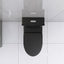 Matte Black Elongated One Piece Toilet Dual Flush 1.1/1.6 GPF Water Saving Map 1000g,Matte Black - Korvel