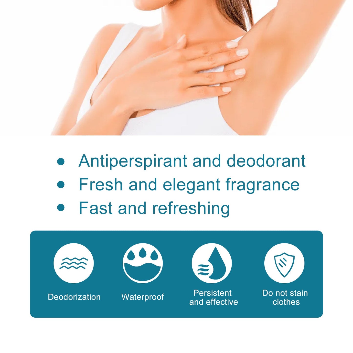 Coconut Oil Underarm Deodorant, Lighten Underarm Odor Refreshing And Fragrance Antiperspirant Cream - Korvel