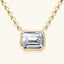 1 Carat Moissanite 925 Sterling Silver Pendant Necklace - Korvel