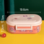 Cartoon cute portable square single layer lunch box with handle lunch box - Korvel