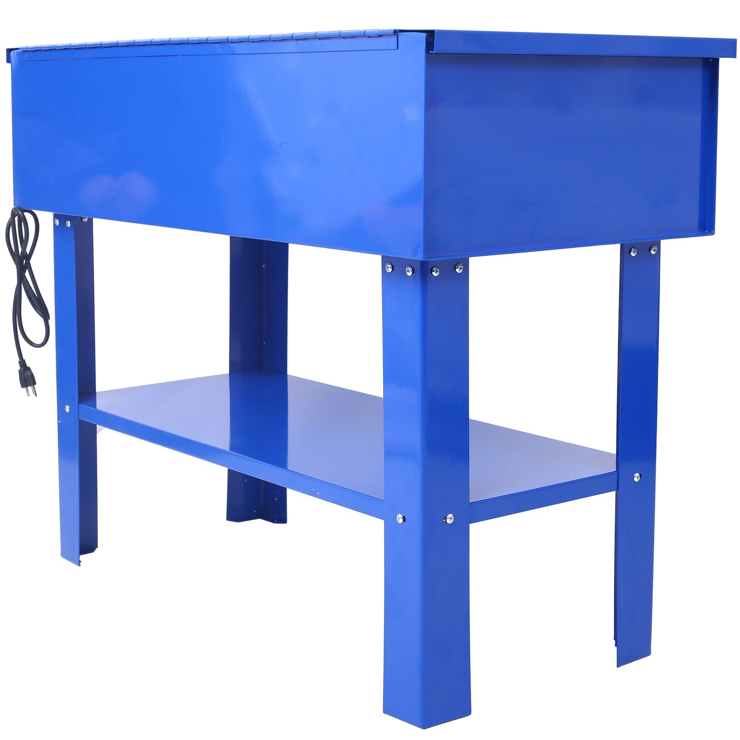40 Gallon Parts Washer 24 Gallon Solvent Capacity 5 Gallon Per Minute Max Pump Output Heavy Duty Steel Powder Coated blue - Korvel