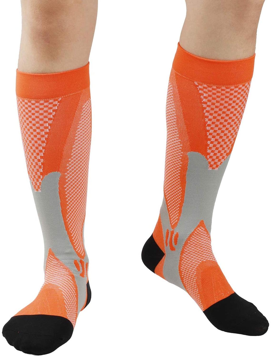 Compression Stocking Anti-slip Best for Basketball Football Outdoor Running  Socks Women Men Travel Compression Socks - Korvel