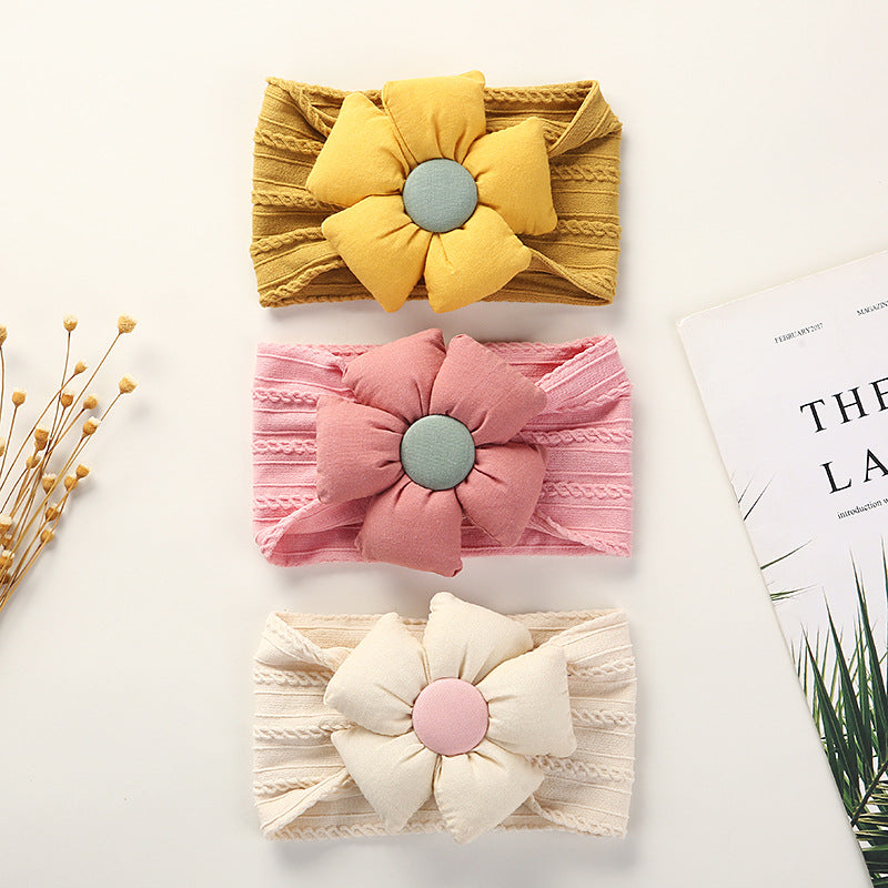Diadema de Flores de Nylon Jacquard para Niños