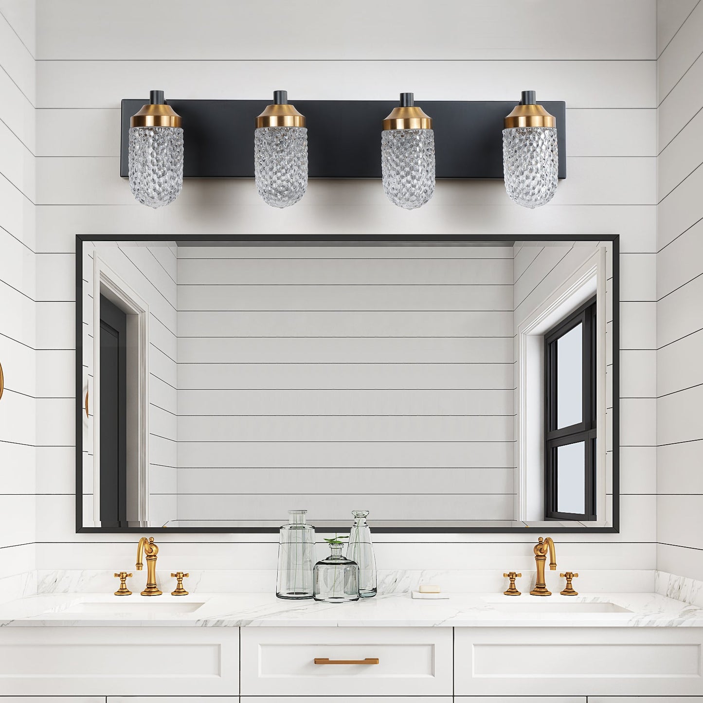 Vanity  Lights With 4 LED Bulbs For Bathroom  Lighting - Korvel
