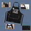 Solid color apron for kitchen and household use waterproof and oil resistant - Korvel