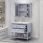 36'' Bathroom Vanity with Medicine Cabinet, Modern Mirror Cabinet with Adjustable Shelf, Bathroom Storage Cabinet with 4 Drawers - Korvel