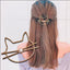 Fashion Hollow Cute Cat Hair Pin Imitation Pearl Hairpin Hair Side Clip Hair Accessories Hair Barrette For Women Girl Gifts - Korvel