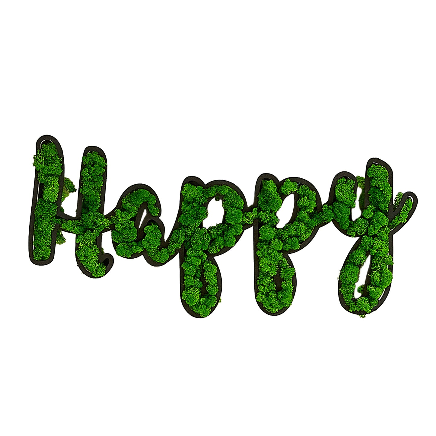 HAPPY Letter Art Moss Wall Decor - Korvel