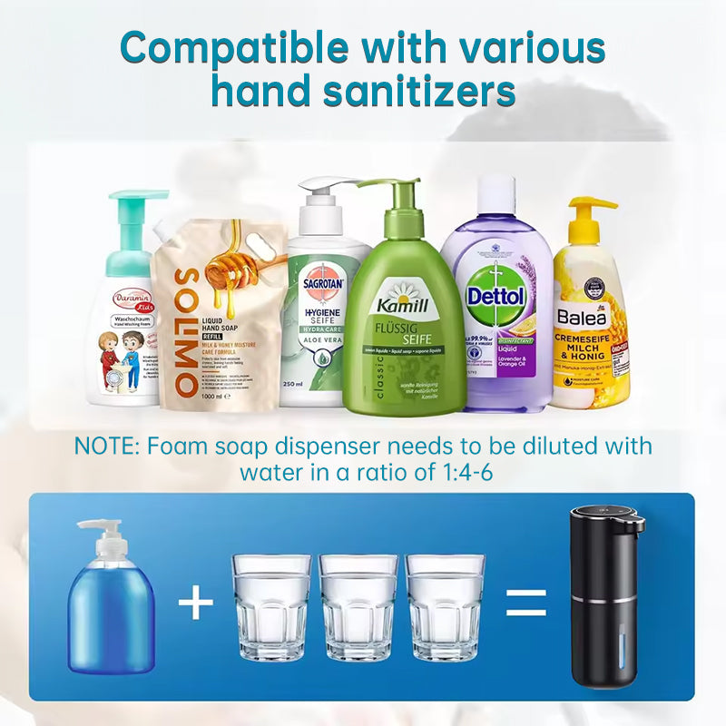 Touchless Sensor Soap Dispenser for Bathroom & Kitchen. Offers Foam and Liquid Modes. - Korvel