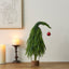 Crooked Neck Christmas Leaves Desktop Ornament