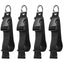 Portable Black Nylon Anti-Theft Luggage Strap