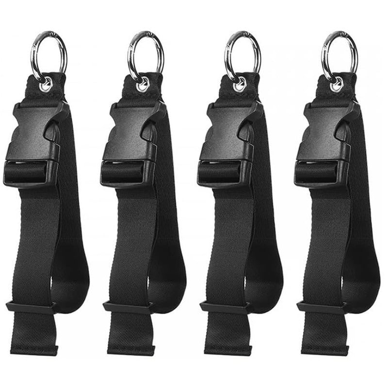 Portable Black Nylon Anti-Theft Luggage Strap