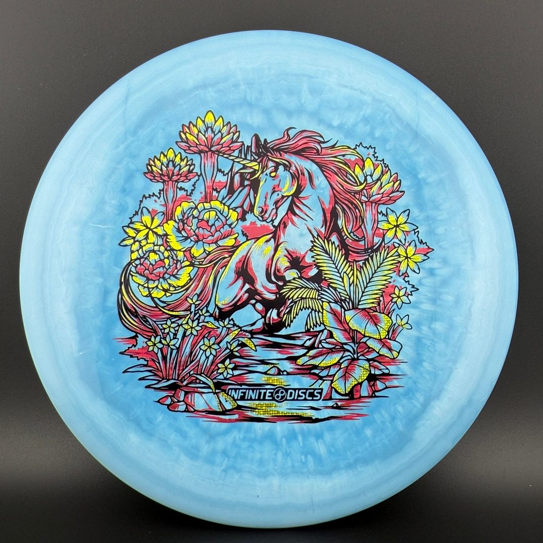PA-5 (400 Spectrum) - Unicorn Stamp - Triple Foil Disc Golf Putter