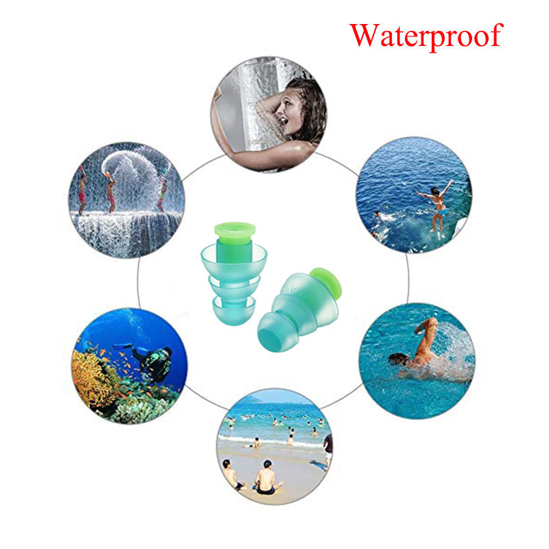 1 Pair Ear Plugs for Sleeping Silicone Noise Reduction Earplug Motorcycles Concerts DJ Reusable Music Filter Anti Noise Ear Plug - Korvel