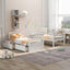 Cama litera de dos camas individuales con cajones - Blanca convertible