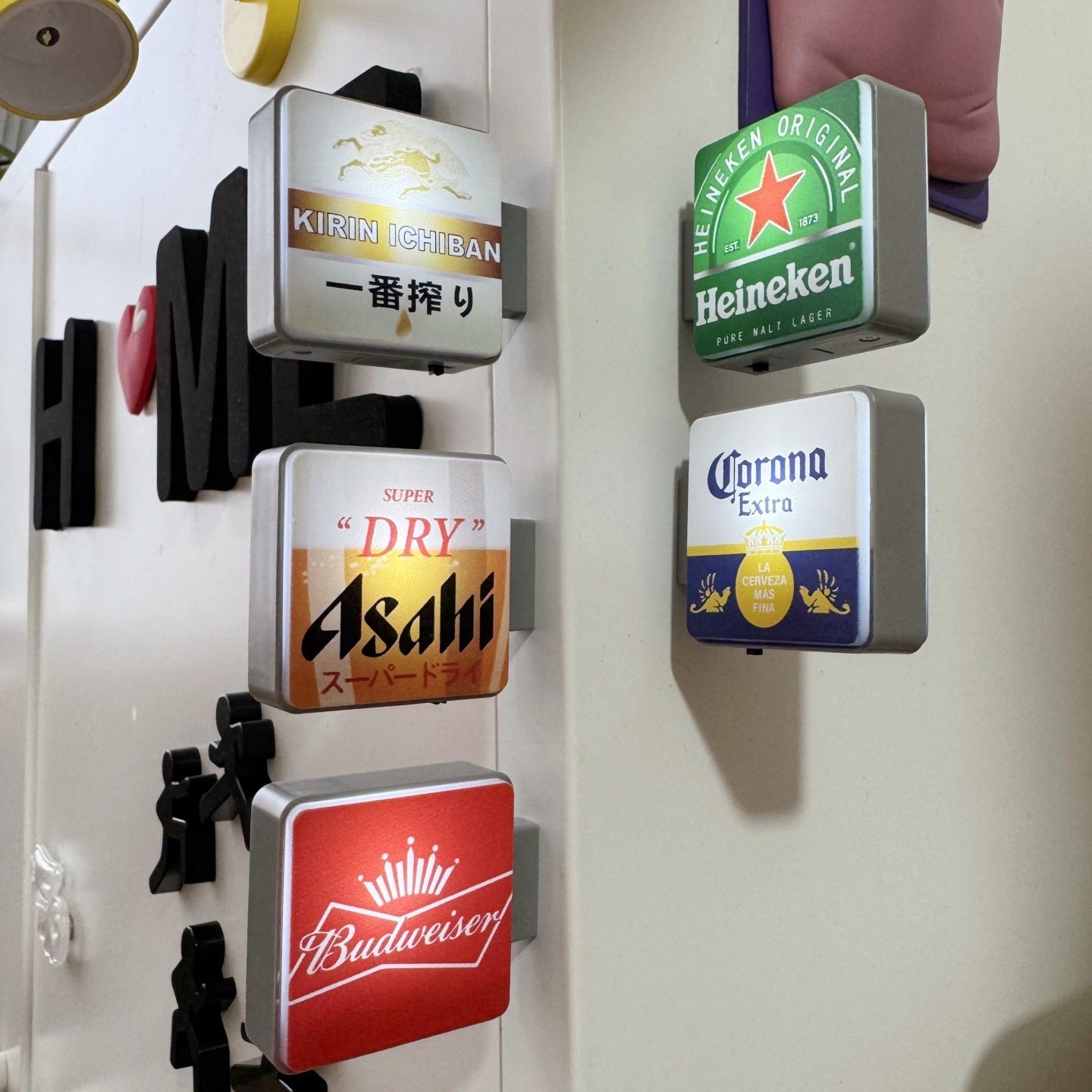 Creative Beer Series Magnetic Attraction Light Sign