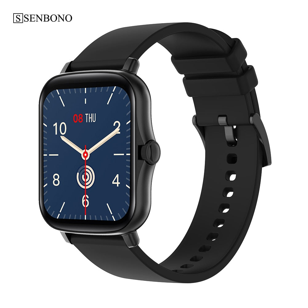 SENBONO Smart Watch Men IP67 Waterproof Clock Sports Supports 1.7'' Fitness Tracker PK P8 Women Smartwatch for IOS Android - Korvel
