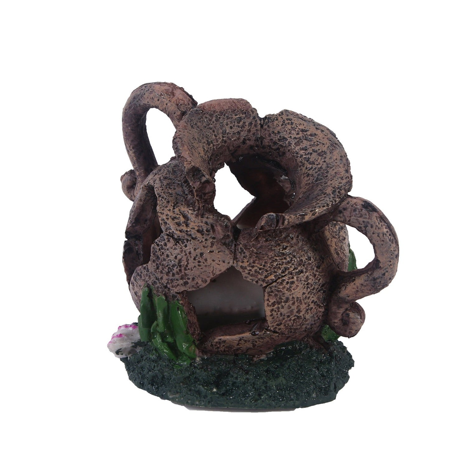 Water grass landscaping resin skull reptile toy hidden room aquarium fish tank ornaments - Korvel