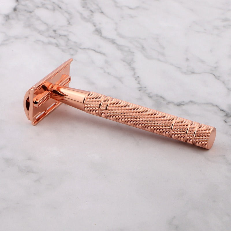 Old style shaver for both men and women, lightweight double-sided shaving blade, kraft paper packaging, alloy beard blade - Korvel