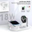 MagSafe magnetic suction three-in-one suitable for Apple mobile phone 15w wireless charging - Korvel
