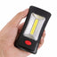 2-Modes COB LED Magnetic Working Folding Hook Hanging Lamp Torch Linternas  Flashlight Handy Lighting Use 3x AAA - Korvel