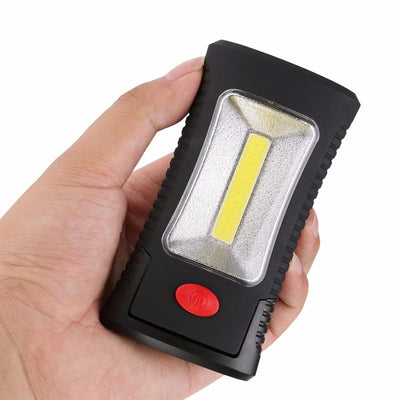 2-Modes COB LED Magnetic Working Folding Hook Hanging Lamp Torch Linternas  Flashlight Handy Lighting Use 3x AAA - Korvel