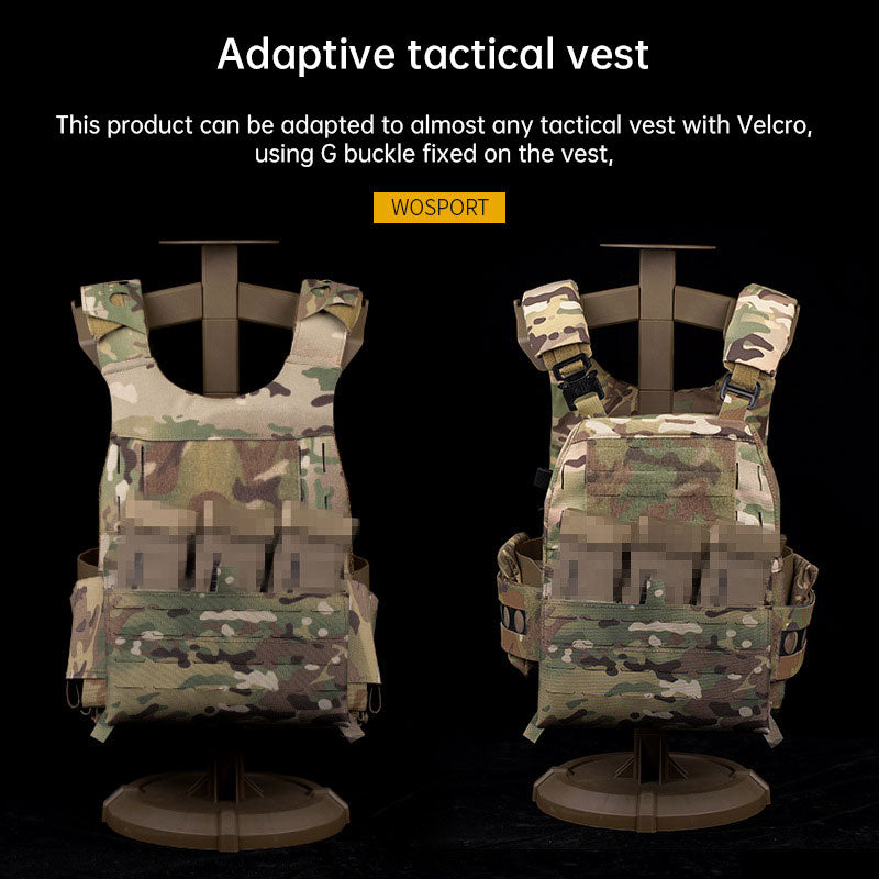 WoSporT Tactical Paintball Harness with Camouflage Cover