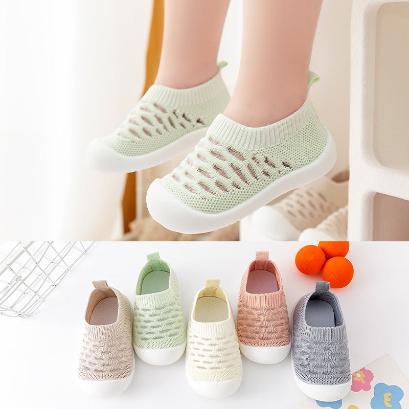 Baby walking shoes indoor anti slip baby front shoes with soft soles for boys and girls shoes - Korvel