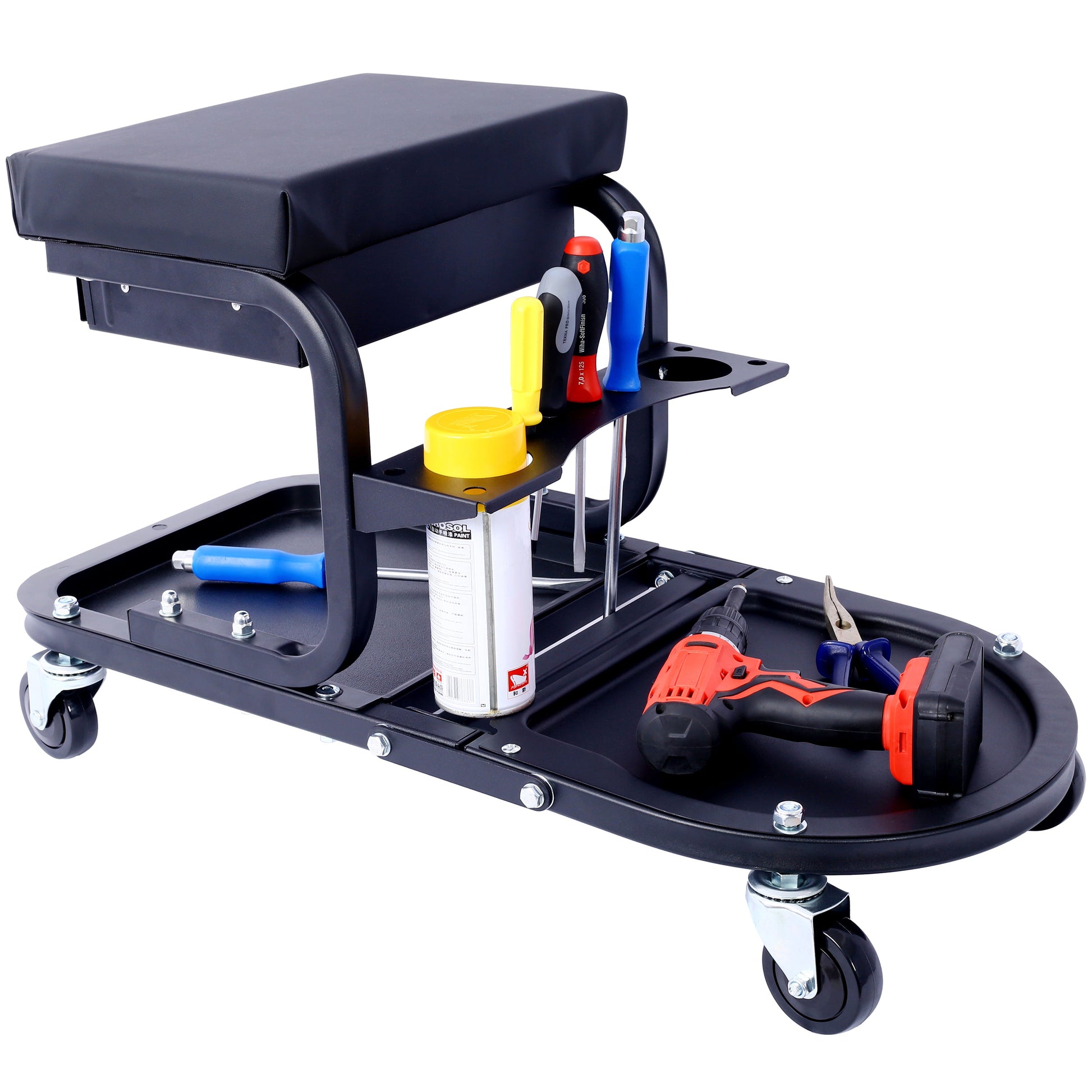Ultimate Rolling Details and Multifunctional Car, 15'1/2 "x 8'3/4" x 18'1/2 "- Black - Korvel