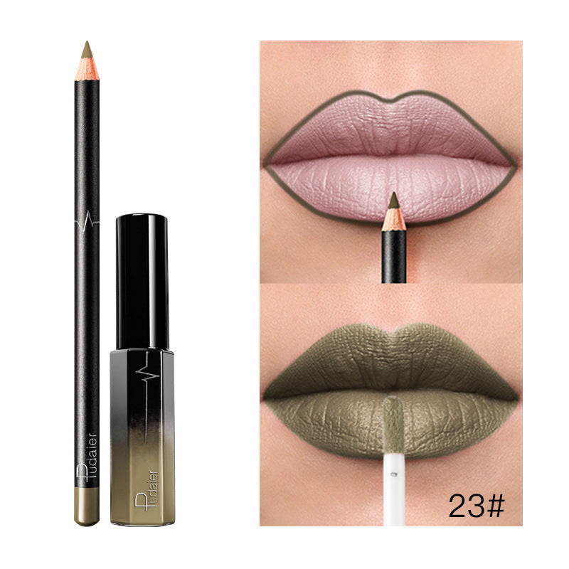 Pudaier 36 Color Matte Lip Gloss & Liner Set