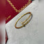 Bracelet à vis V-Gold en diamant pavé - Bracelet en acier titane élégant