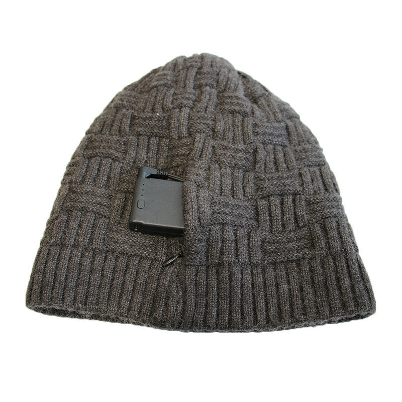 Premium Knitted Thermal Heating Cap for Outdoor Comfort