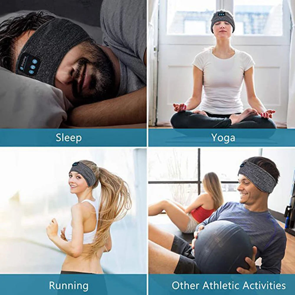 Bluetooth Music Sleep Eye Mask Headband Bluetooth Sports Headband Call Headband Yoga Headband - Korvel
